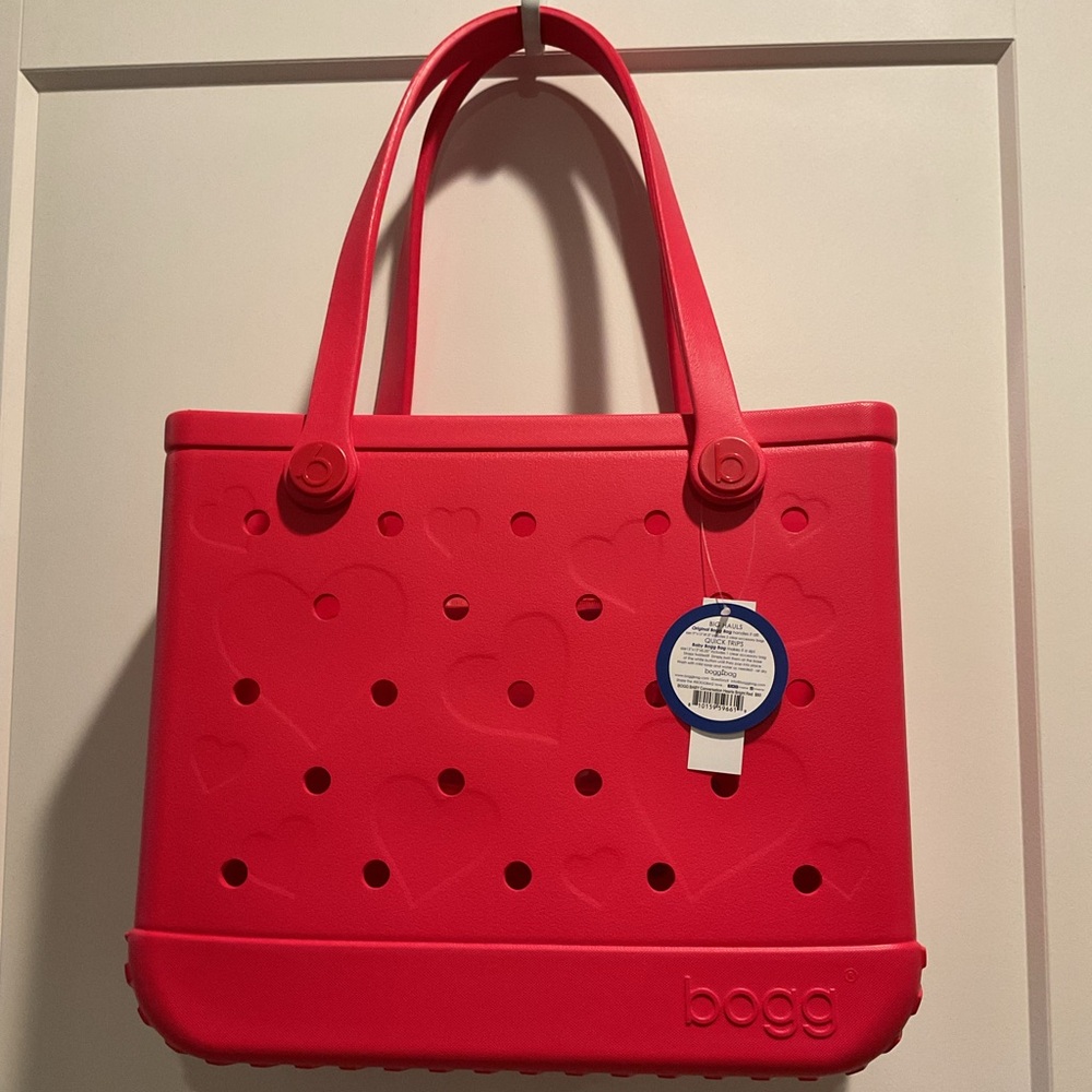 NWT Baby BOGG Red Conversation Hearts Valentine’s Day Medium Tote